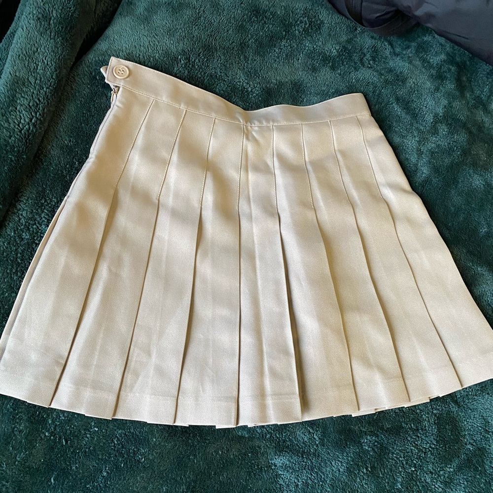 American apparel tan beige skirt tennis